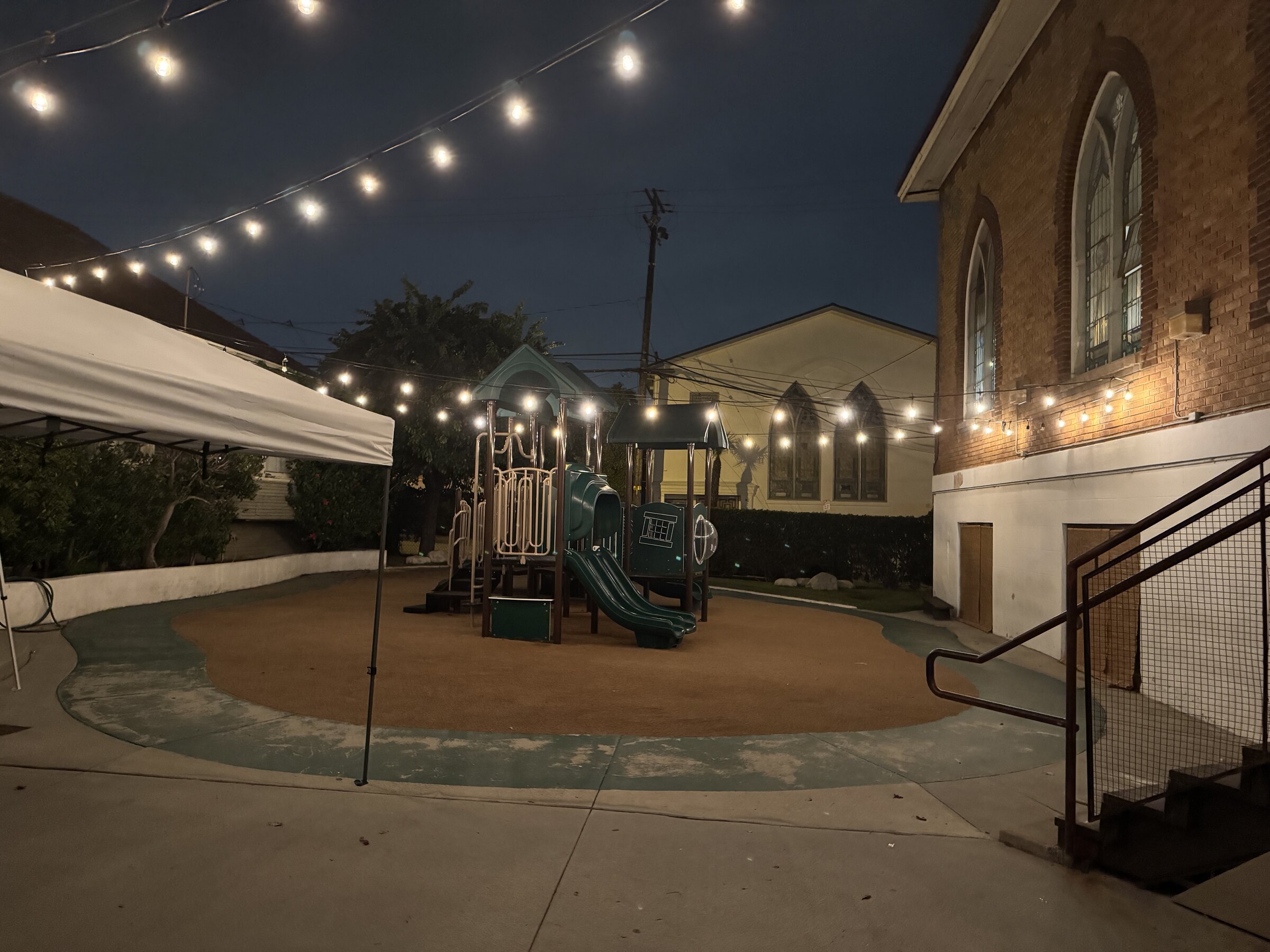 Private yard available for conference breaks and gatherings
